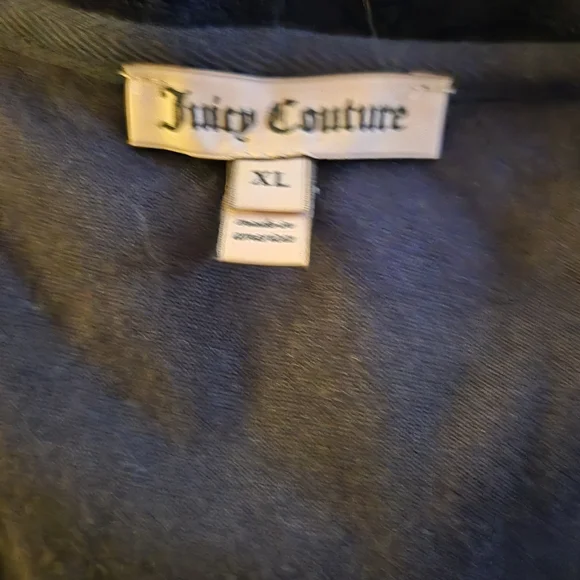 Juicy Couture Dark Blue Velour Jacket - Picture 2 of 6